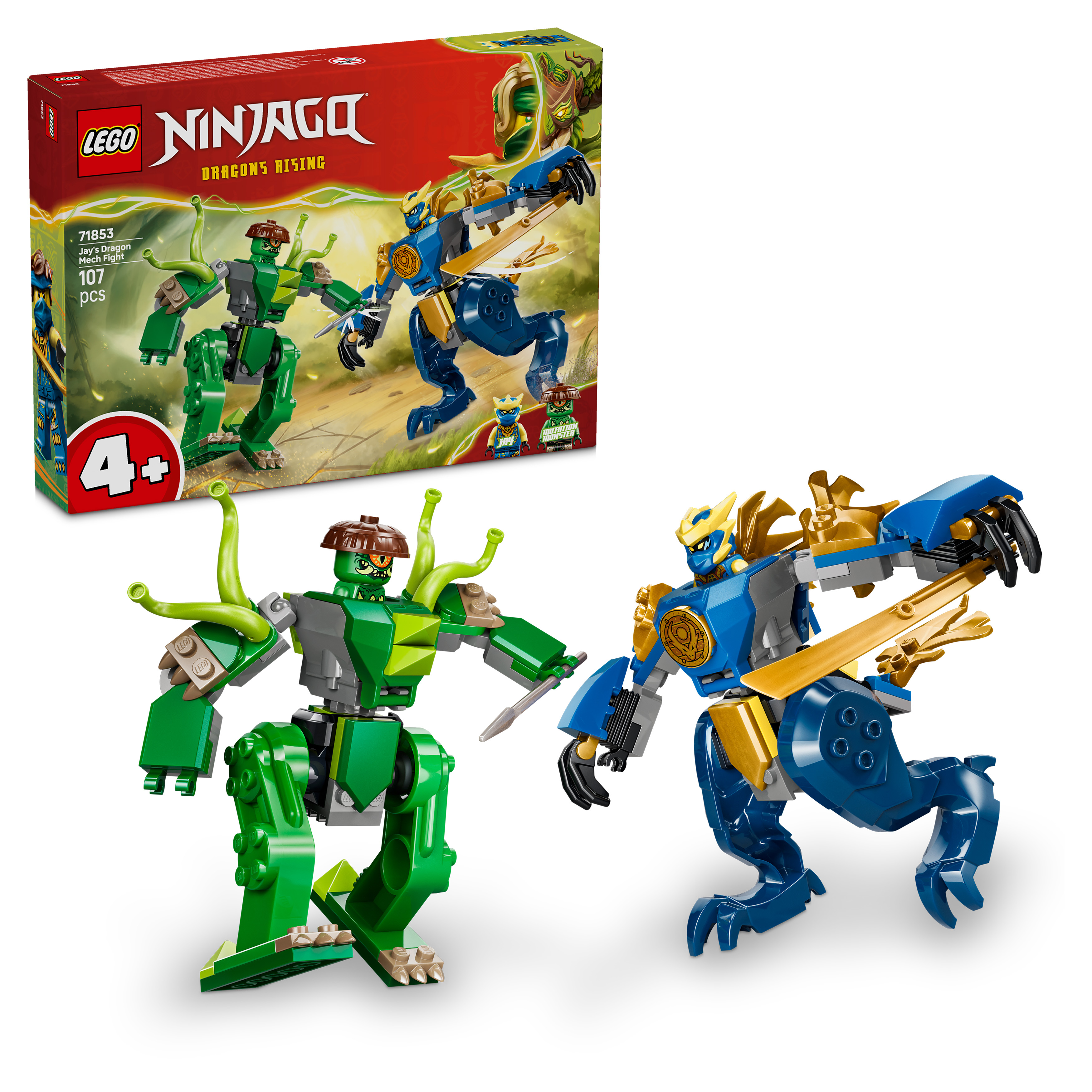 Levně LEGO® NINJAGO® 71853 Jay a boj v dračím robotickém obleku