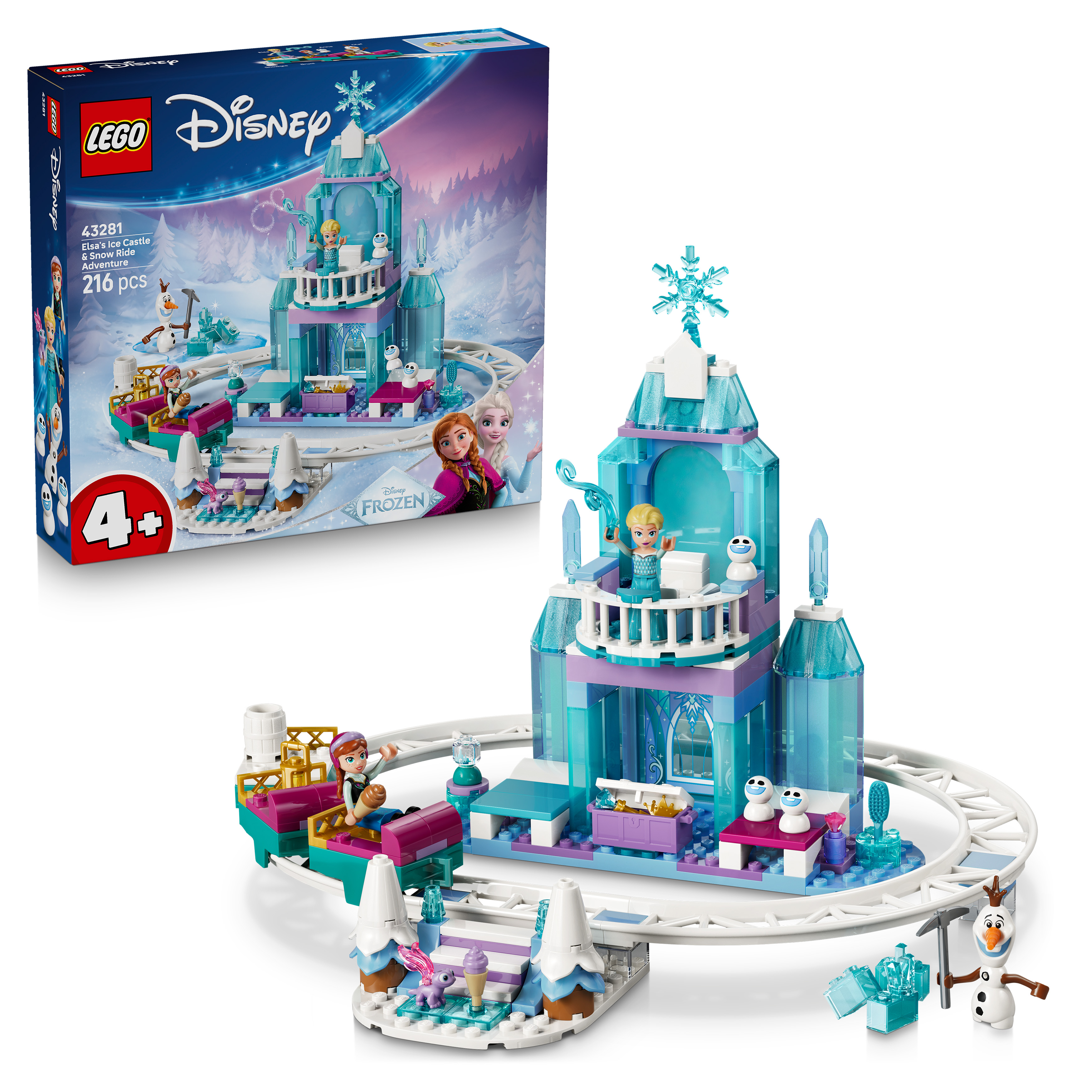Levně LEGO® - Disney Ledové království 43281 Elsin ledový palác a jízda na sněhu