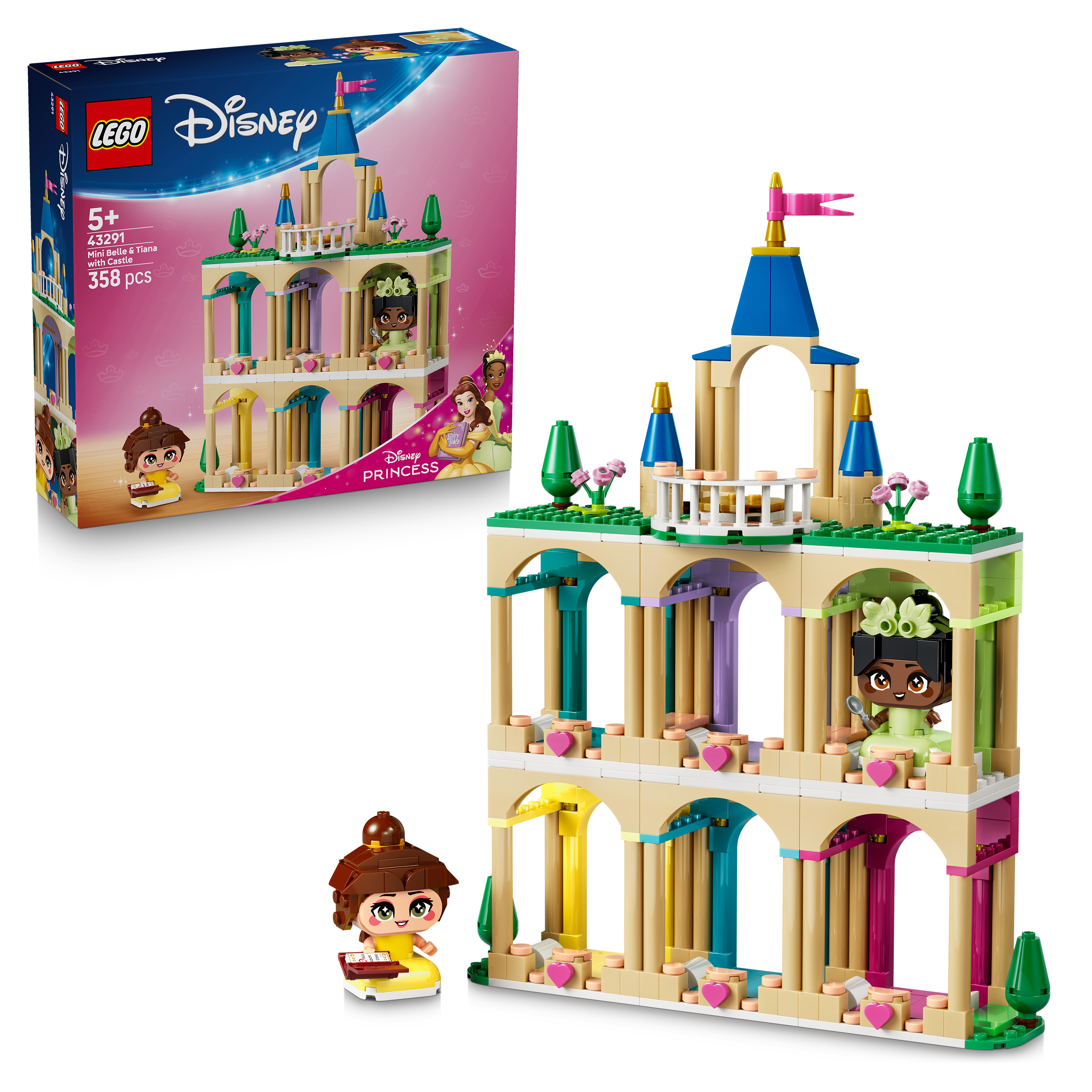 Levně LEGO® - Disney 43291 Mini Bella a Tiana s hradem