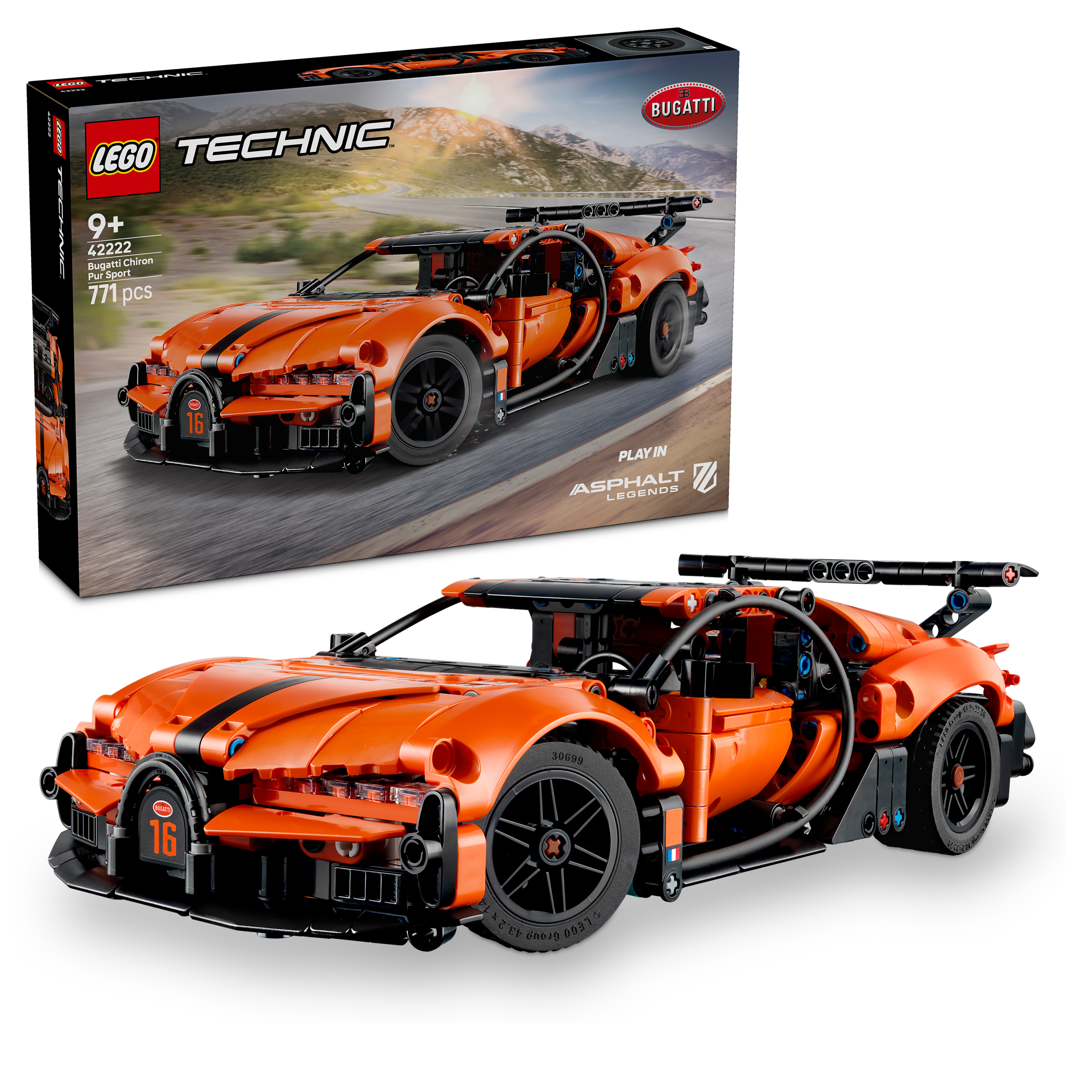 Levně LEGO® Technic 42222 Hyperauto Bugatti Chiron Pur Sport