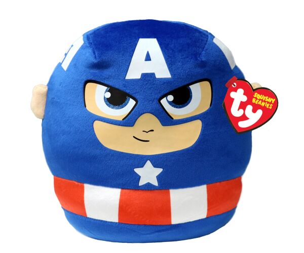 Ty Squishy Beanies Marvel CAPTAIN AMERICA, 30 cm (1)