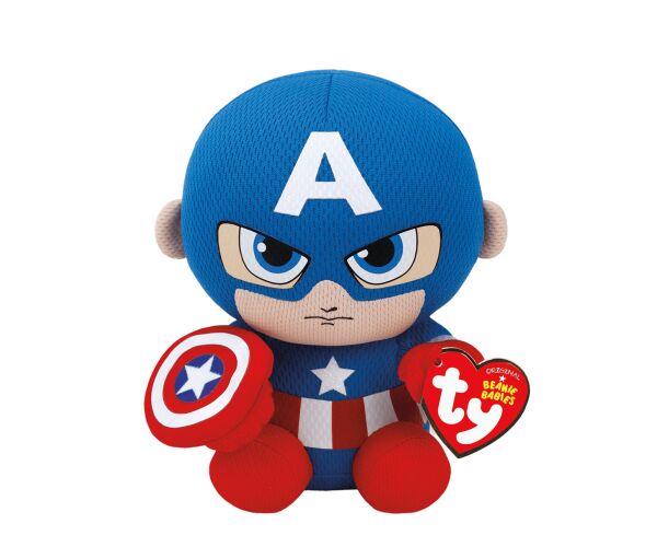 Beanie Babies Marvel CAPTAIN AMERICA, 15 cm (1)