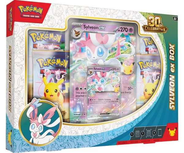 Pokémon TCG: 30th Celebration Sylveon ex Box