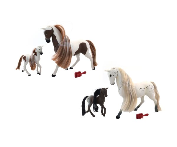 Royal Breeds - Kůň 20 cm s hříbátkem 8 cm