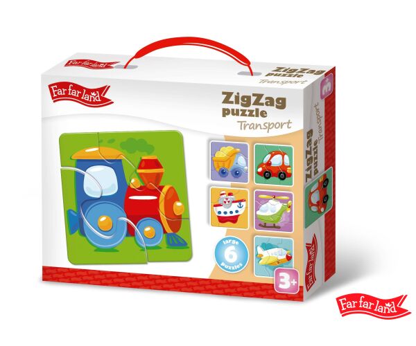 Far Far Land Puzzle ZigZag doprava 6 obrázků
