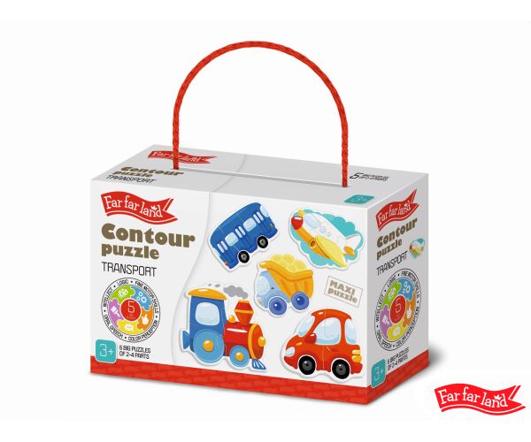 Far Far Land Puzzle obrysové doprava 5 obrázků