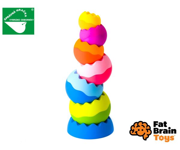 Fat Brain Skládací věž Tobbles Neo 28 cm