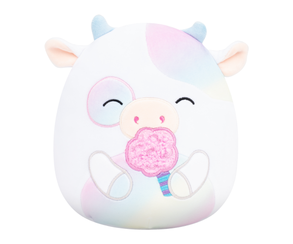 SQUISHMALLOWS Kráva s cukrovou vatou - Belozi, 13 cm