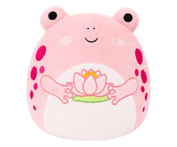 SQUISHMALLOWS Růžová žába s leknínem - Lonina
