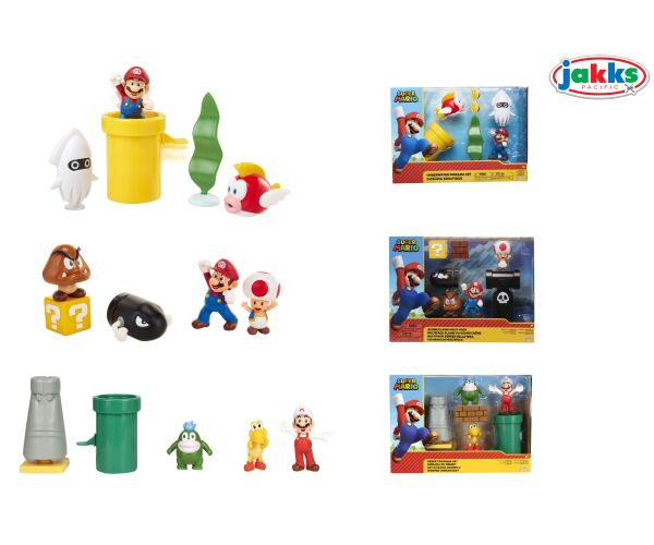 Super Mario Set figurek dioráma 6 cm