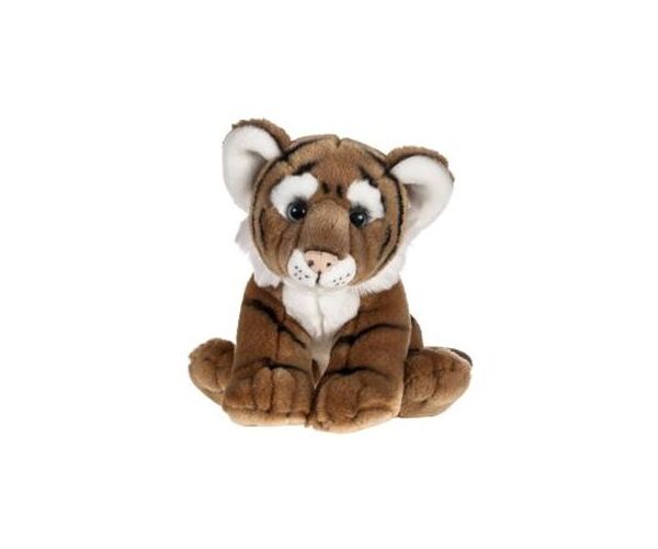 Tygr hnědý sedící 23 cm