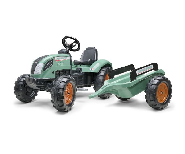 FALK Traktor šlapací 1054AB - Farm Lander s vlečkou - zelený