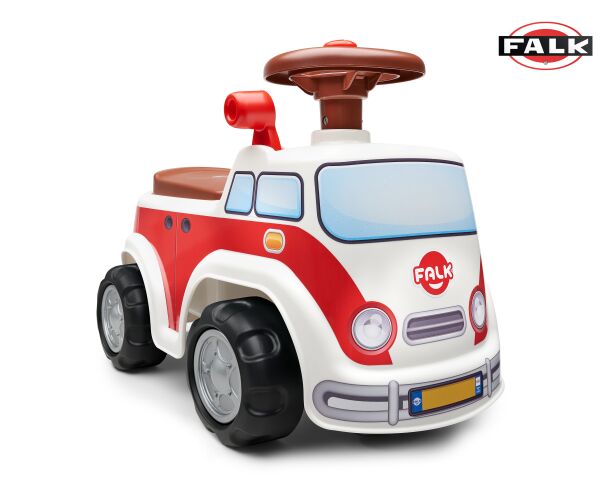 Falk Odrážedlo 703 Vintage minivan s otvíracím sedadlem a volantem s klaksonem