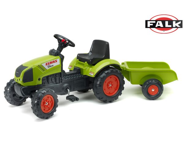 Šlapací traktor Claas Arion s vlečkou