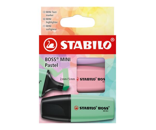 STABILO BOSS MINI Pastel 3 ks Sada