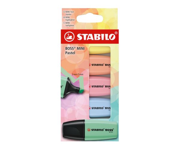 STABILO BOSS MINI Pastel 5 ks Sada