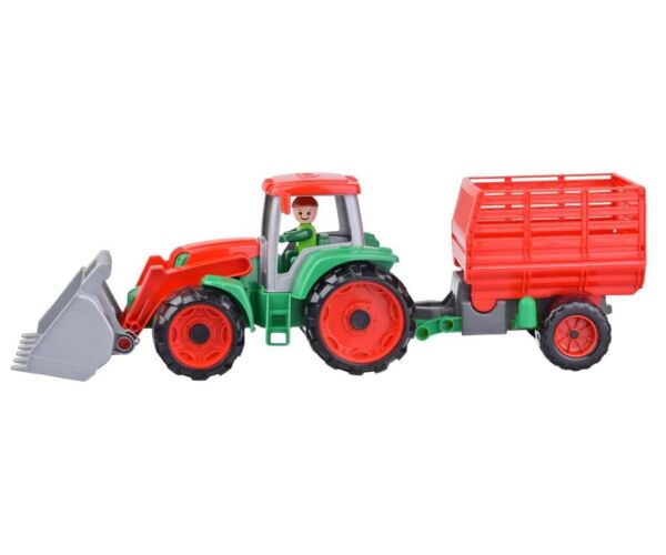 Truxx Traktor s přívěsem na seno, ozdobný kartón