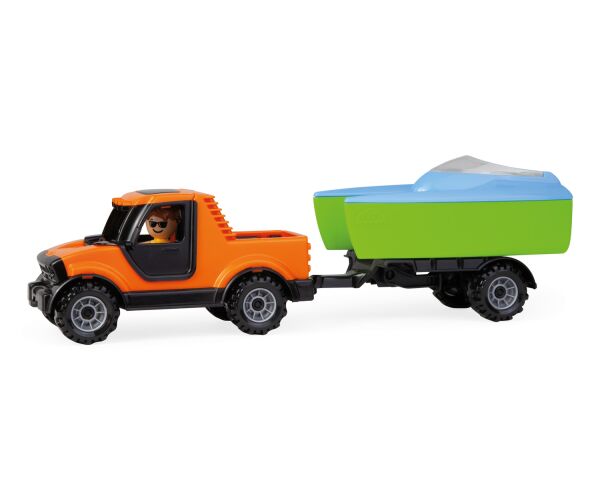 Truckies Pickup s vozíkem a loďkou