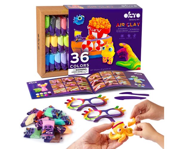 OKTO Samoschnoucí modelovací hmota set 36 barev