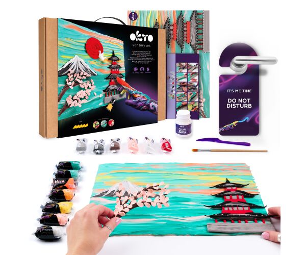 OKTO Výtvarný set malování hmotou #Japan 30x40 cm