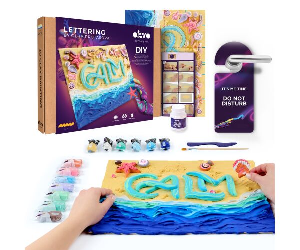 OKTO Lettering Výtvarný set malování hmotou 