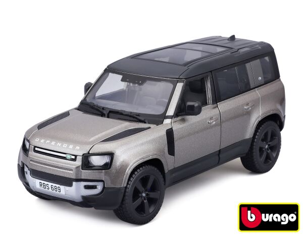 Bburago 1:24 Plus Land Rover Defender 110 Silver