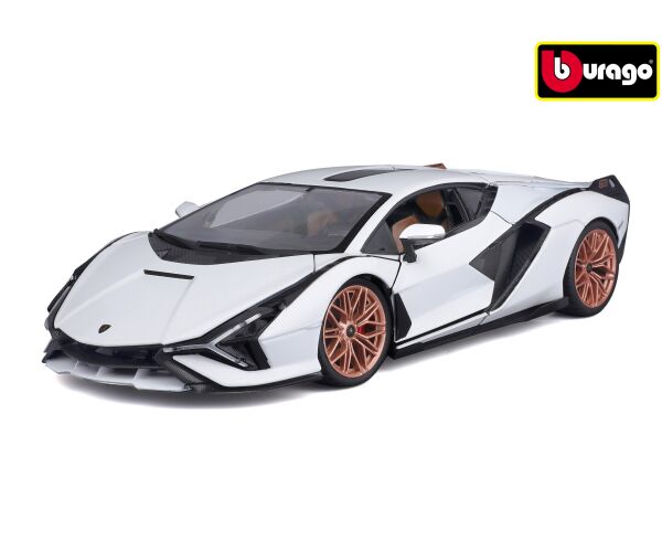 Bburago 1:18 TOP Lamborghini Sián FKP 37 White/Black