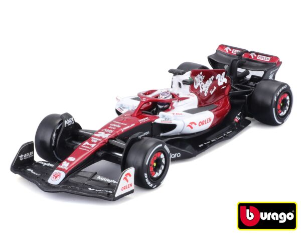 Bburago 1:43 Formula F1 Alfa Romeo Orlen C42 (2022) nr.24 Zhou Guanyu červeno-bílá