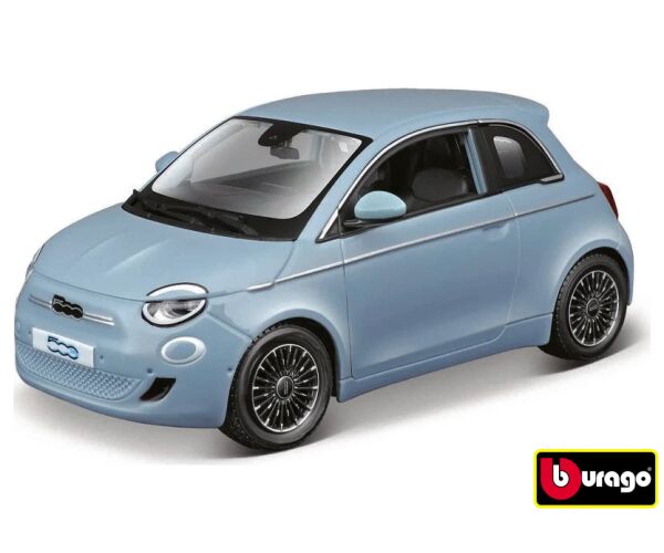 Bburago 1:24 Plus - Fiat 500e (2023) - Blue