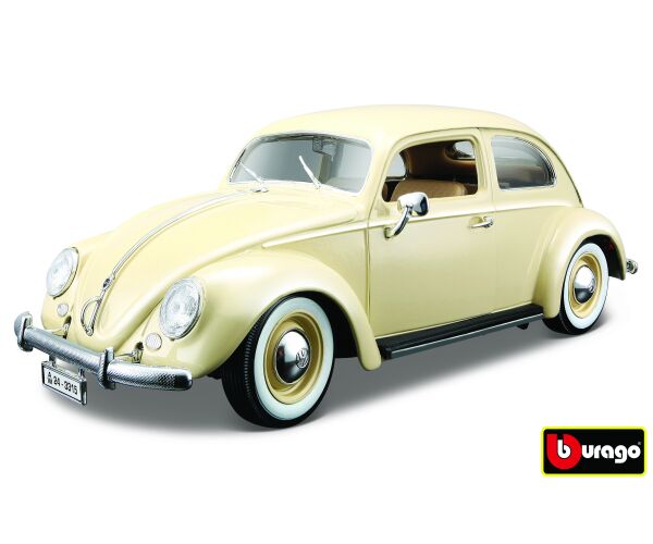Bburago 1:18 Volkswagen Beetle 1955 Beige
