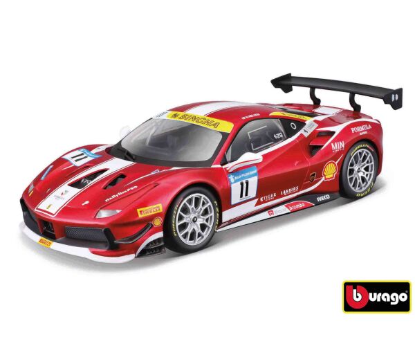 Bburago 1:24 Ferrari  Racing MODEL KIT - 488 Challenge (Formula racing 2017)