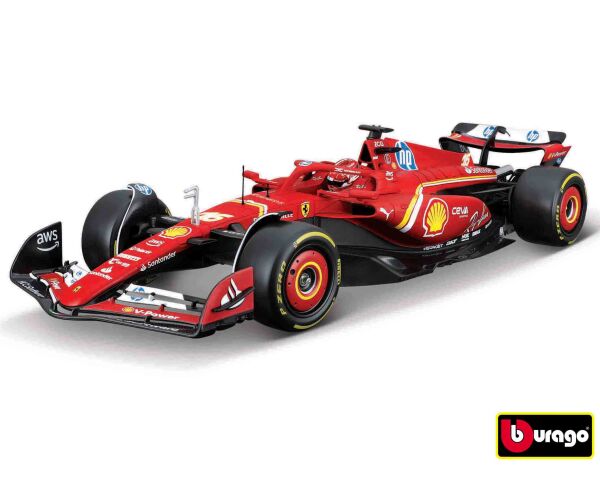 Bburago 1:24 Ferrari F1 Racing Model KIT -SF24 (2024) nr.16 Charles Leclerc with stand
