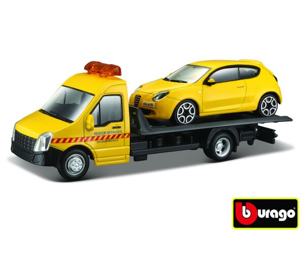 Bburago 1:43 Odtahovka Flatbed Transport, různé druhy