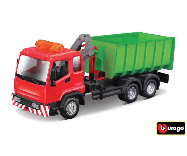 Bburago 1:43 servisní vozidlo Hooklift and Crane Truck