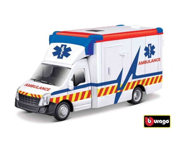 Bburago 1:43 servisní vozidlo Sanitka s nosítky