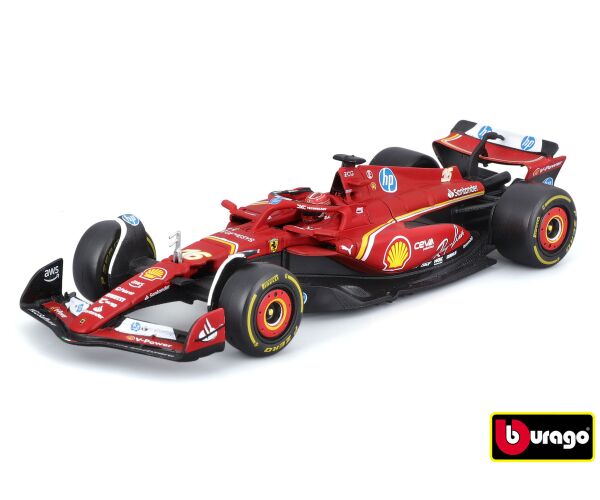 Bburago 1:43 Formula F1 Ferrari Scuderia SF-24 (2024) nr.16 Charles Leclerc  - with driver and decor