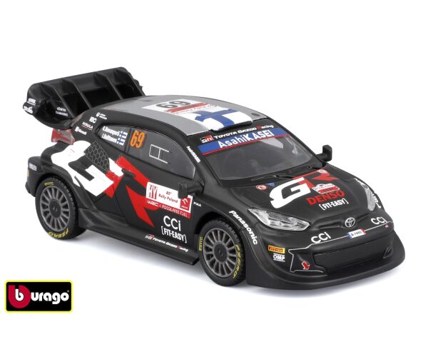 Bburago 1:43 Race Toyota GR Yaris Rally1 Hybrid Nr.69 (Rovanpera) - in decorative box