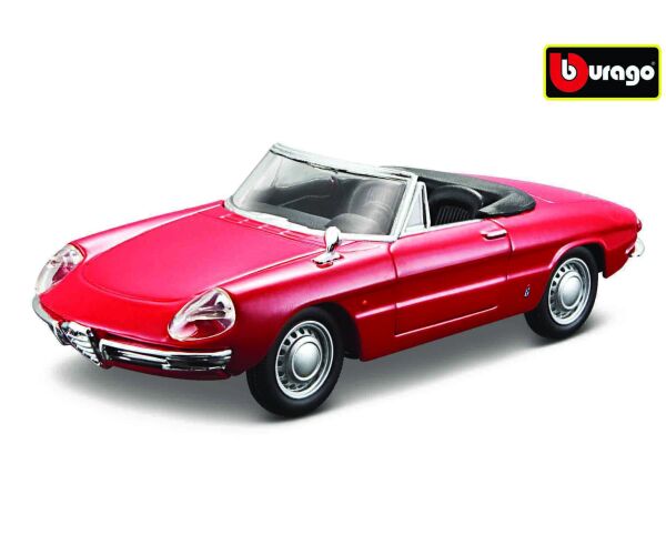 Bburago 1:32 Alfa Romeo Spider (1966) Red