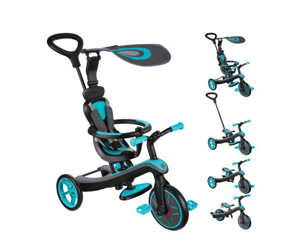 Globber Tříkolka dětská 4v1 - Teal