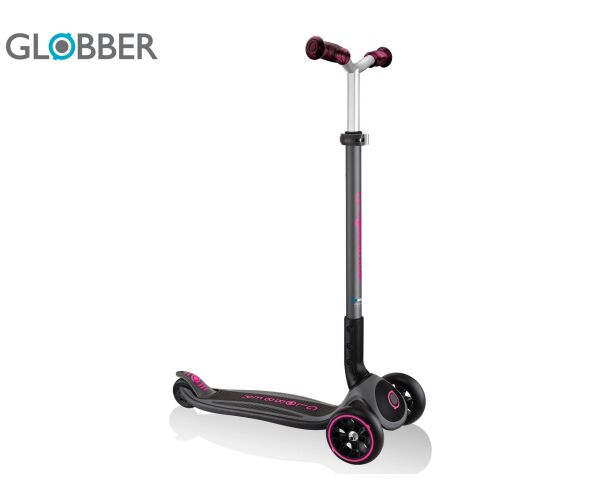Globber koloběžka Master Prime Black - Neon Pink