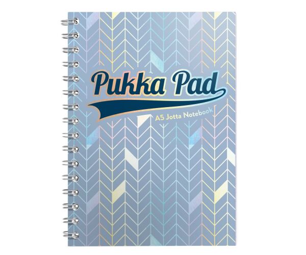 Pukka Pad spirálový blok GLEE Jotta A5, papír 80g, 100listů, světle modrý, linkovaný