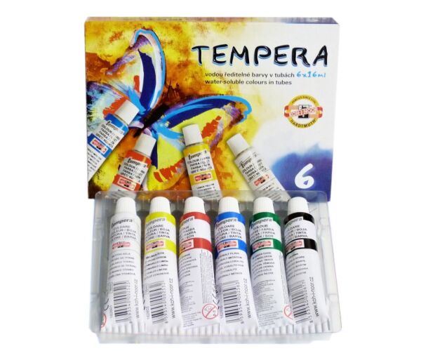 Temperová barva set 6ks - 16ml - Vodní svět