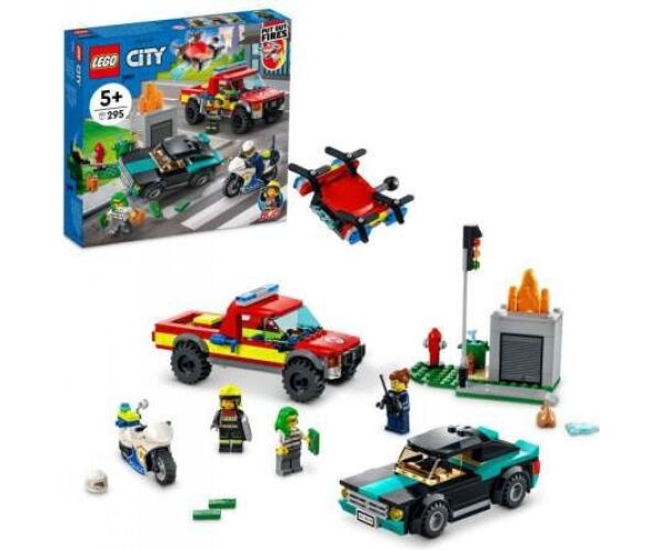 LEGO City 60319 Hasiči a policejní honička