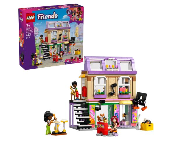 LEGO® Friends 42653 Obchod s hudebninami a byt