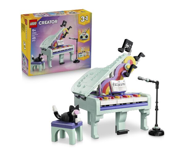 LEGO® Creator 31392 Hudební dekorace: Klavír s kočkou