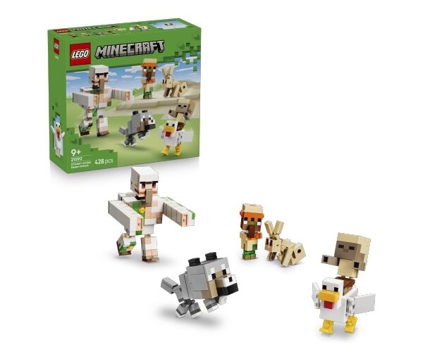 Lego Minecraft 21592 Kuřecí žokej a útok v poušti