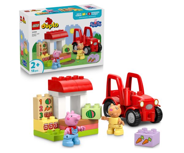 LEGO® DUPLO® Prasátko Peppa 10468 Traktor a tržnice