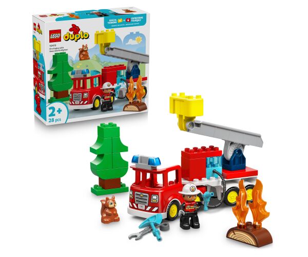 LEGO® DUPLO® 10473 Hasičské auto s hadicí a hasičem