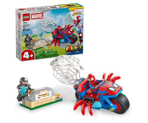 LEGO® | Marvel Spidey a jeho úžasní přátelé 11206 Spidey na motorce vs. Rhino