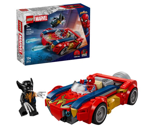 LEGO® | Marvel 76336 Spider-Man a auto vs. venomizovaný Wolverine